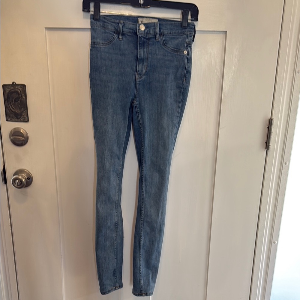 Free People High Waist Classic Blue Women's Skinny Jeans